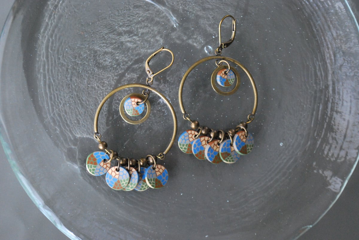 じばにゃん☺︎ 1点作品☆ 大粒エメラルドピアス　イヤリングに変更可能☺︎ じばにゃん様専用☺︎ 1点作品☆ 大粒エメラルドピアス