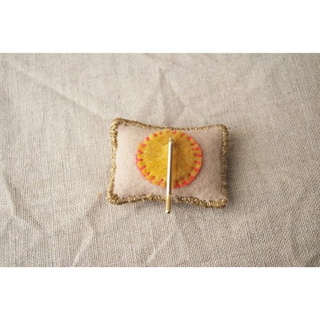 カラフル刺繍のポニーフック  四角
