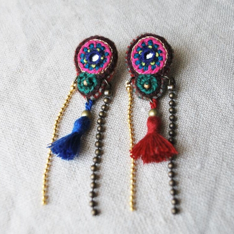 国内発送☆SWAROVSKI Fit ボールチェーン ロングタッセル ピアス 国内発送☆SWAROVSKI Fit ボールチェーン ロングタッセル ピアス