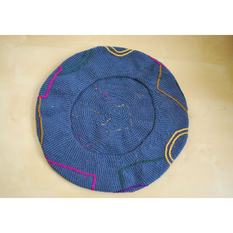 カラフル刺繍ベレー帽 3col | macree