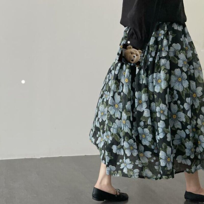 受注製作】新作・天然素材リンネ・スカート | mio 