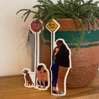 LITTLE FUNNY FACE GIRLS Sticker | little funny