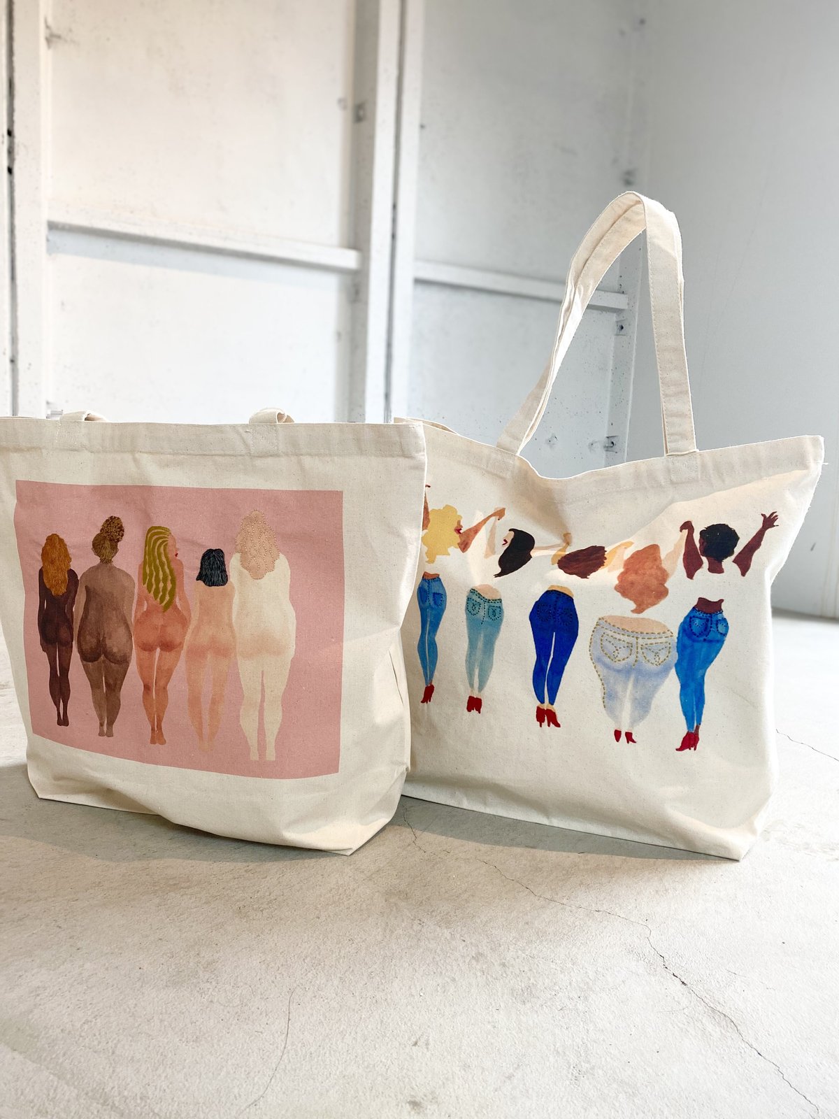 Booty Tote Bag (L) | little funny face Booty Tote Bag (L) | little funny face