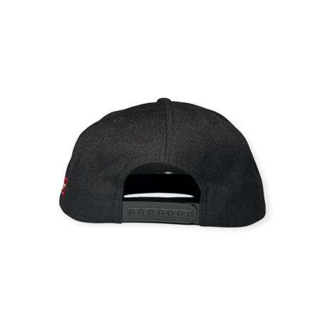flat visor cap black