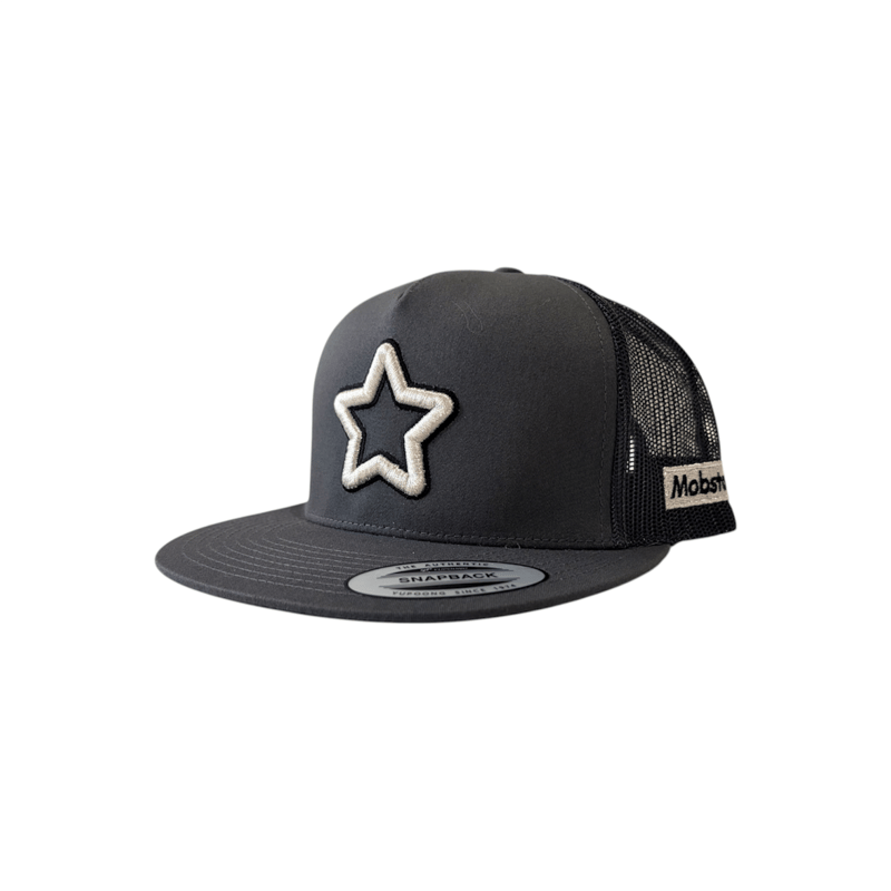 double star mesh cap charcoal | THE MOBSTAR JAP