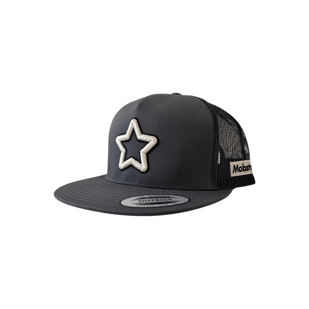 double star mesh cap charcoal | THE MOBSTAR JAP
