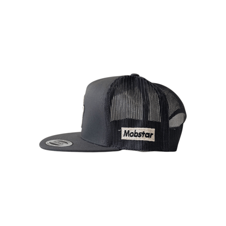 double star mesh cap charcoal