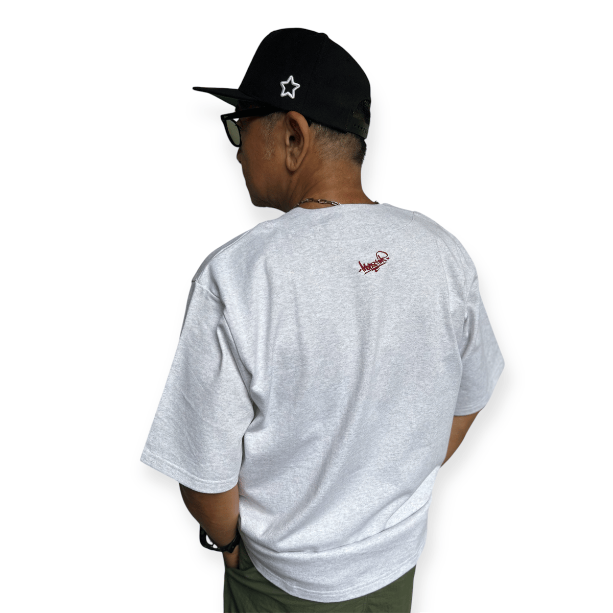 ✨FC限定✨☺️新品・未開封☺️★KINGDOM★ベースボールシャツ★WHITE ベースボールシャツ アッシュ | THE MOBSTAR JAPAN®️