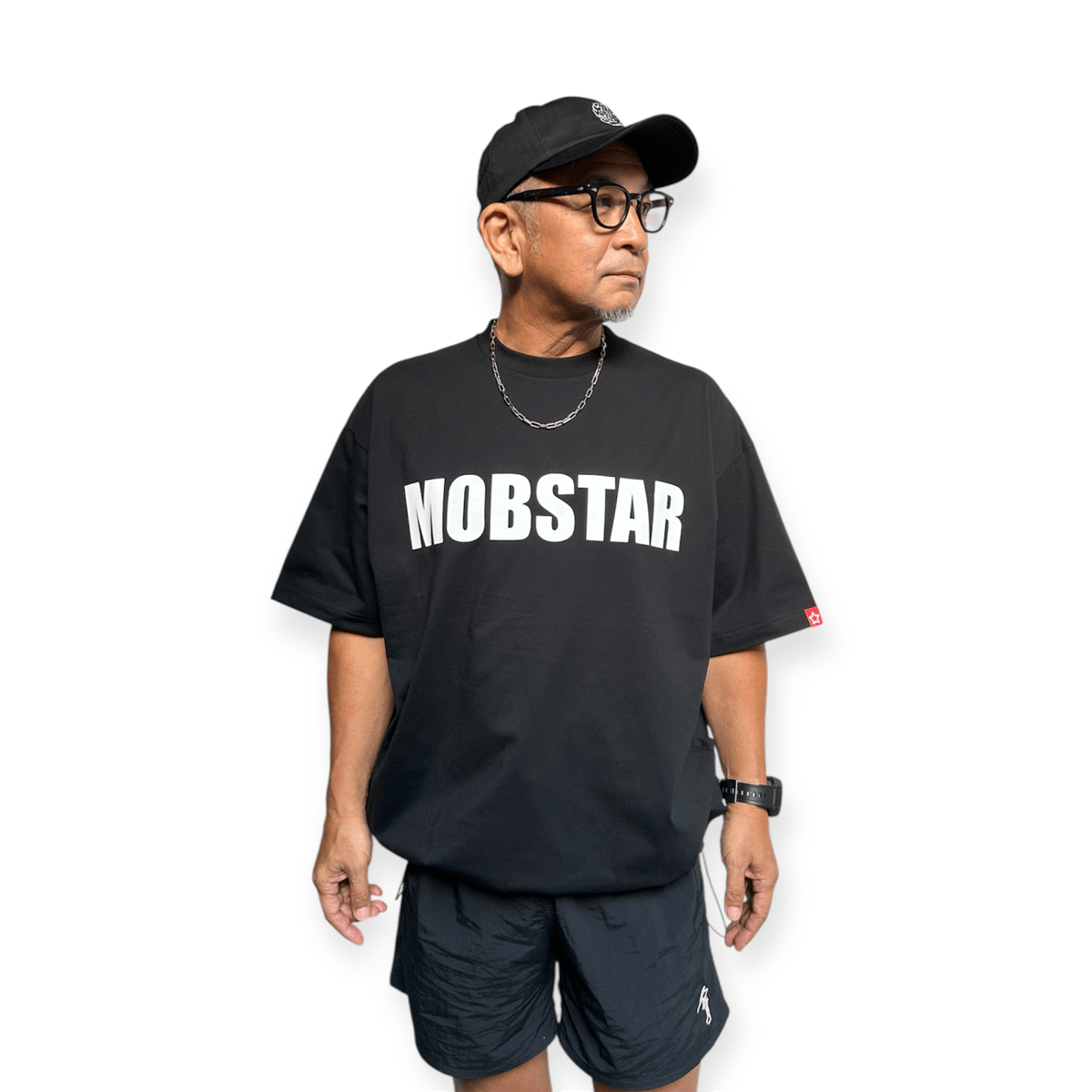 MOBSTAR ドローコードTシャツ ブラック | THE MOBSTAR JAPAN®️