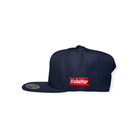 flat visor cap navy