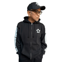 foaming zip hoodie
