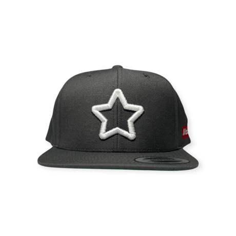 flat visor cap dark grey
