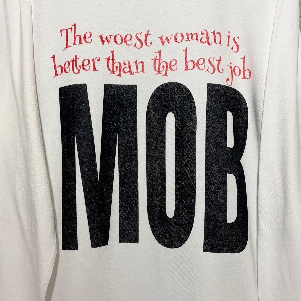 MOB long sleeve T white | THE MOBSTAR JAPAN®️