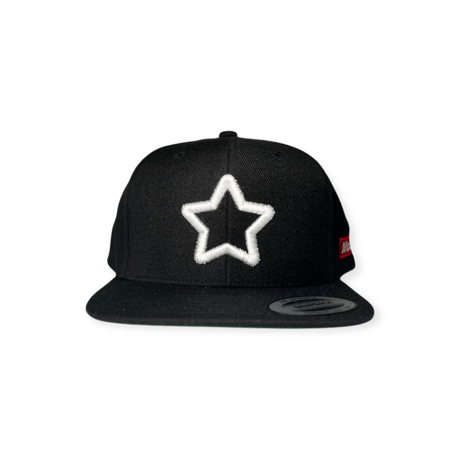 flat visor cap black