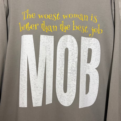 MOB long sleeve T stone grey