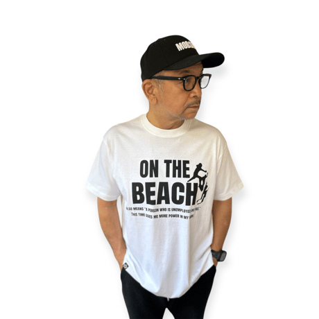 ON THE BEACH T-SHIRT WHITE
