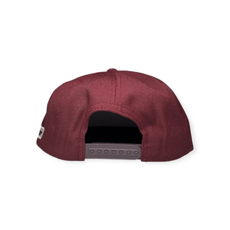 flat visor cap maroon