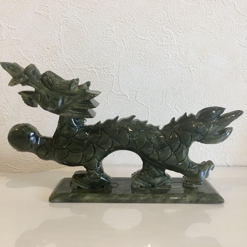 龍の石の置物 龍縁つなぎ
