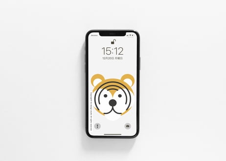 iPhone用壁紙 _1月_マルとら