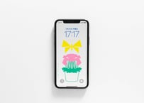 iPhone用壁紙 No.181_4月_左右対称の春、ゼラニウム