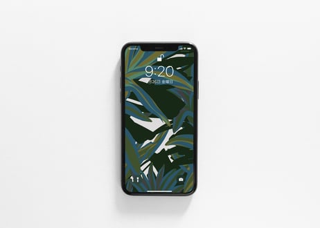 iPhone用壁紙 _4月_ネオレゲリア-緑