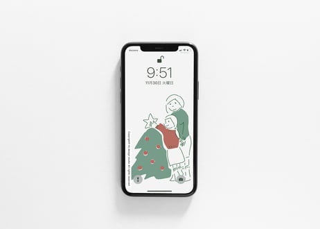 iPhone用壁紙 _12月_Christmas-2
