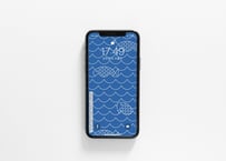 iPhone用壁紙 _7月_wave