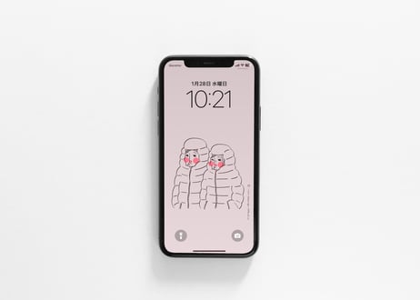 iPhone用壁紙 No.198_2月_２月はまだ寒い02