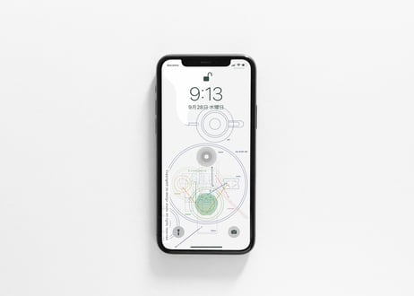 iPhone用壁紙 _10月_略盆点前図１