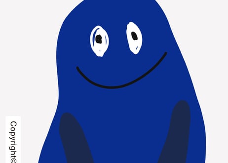 iPhone用壁紙 _2月_blue-monster