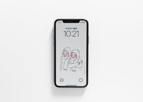 iPhone用壁紙 No.197_2月_２月はまだ寒い01