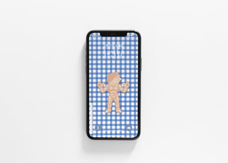 iPhone用壁紙 _3月_超人消しゴム02