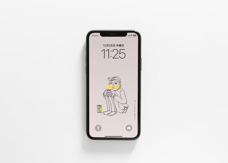 iPhone用壁紙 No.194_1月_酔っ払い02