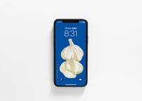 iPhone用壁紙 No.188_8月_にんにく