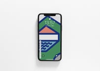 iPhone用壁紙 _9月_山のプール