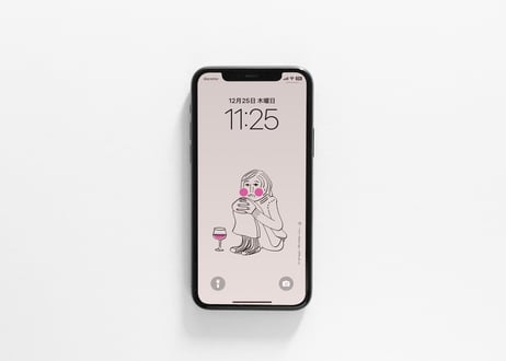 iPhone用壁紙 No.193_1月_酔っ払い01
