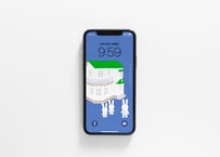 iPhone用壁紙 No.189_9月_緑の屋根の大きなお家