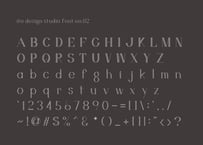 ito design studio font no.02 / ver.1.0