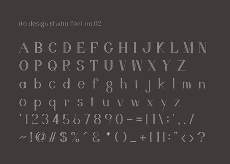 ito design studio font no.02 / ver.1.0