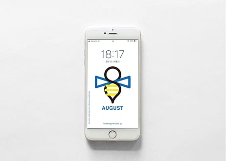 iPhone 用壁紙 _ AUGUST-蜂