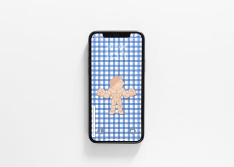 iPhone用壁紙 _3月_超人消しゴム01