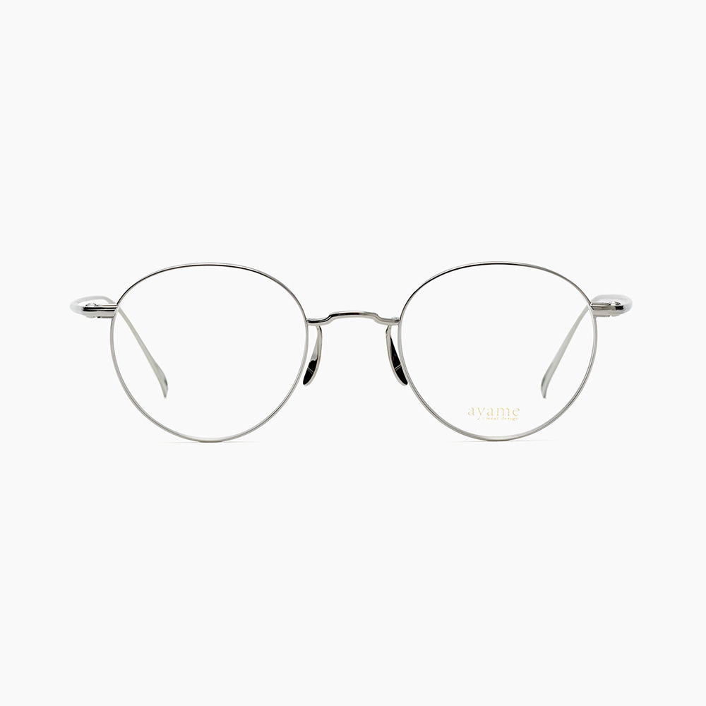 【専用】ayame MANRAY シルバー 中古美品 ayame（アヤメ） MANRAY メガネ シルバー マンレイ メタル
