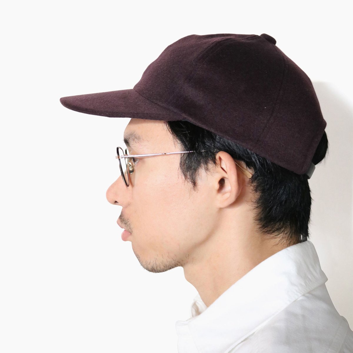 comesandgoes cashmere 65 cap カシミア65キャップ COMESANDGOES｜CASHMERE 65 CAP - WINE｜PRODUCT｜Continuer Inc