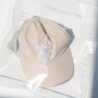 <COMESANDGOES> 6 PANELS CAP WITH YALE TRAC TEAM LOGO [ CREAM BEIGE ]