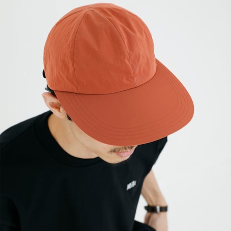 <COMESANDGOES> LIGHT NYLON BIG BRIM CAP - Pink