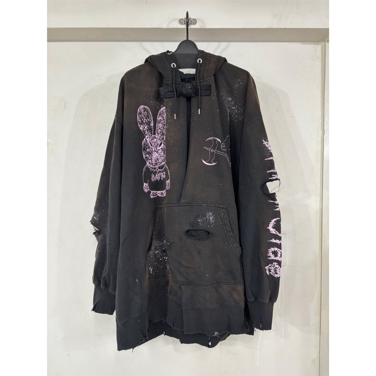KIDILL / KL1078 / DESTROYED BUNNY HOODIE | VI