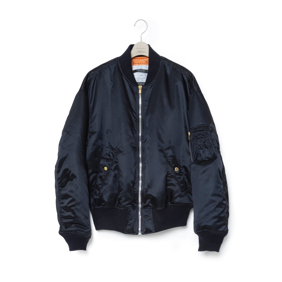 FUMITO GANRYU 22aw ma-1 sleeve マフラー FUMITO GANRYU / Fu12-Bl-01 / 2Way MA-1 | VIBE N