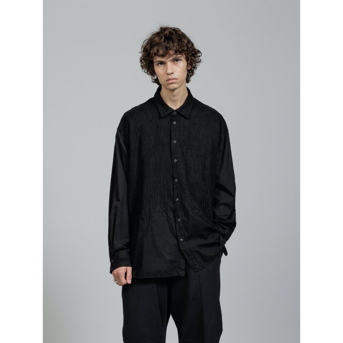 The Viridi-anne / VI-3851-02 / エンブロイダリー クロス シャツ