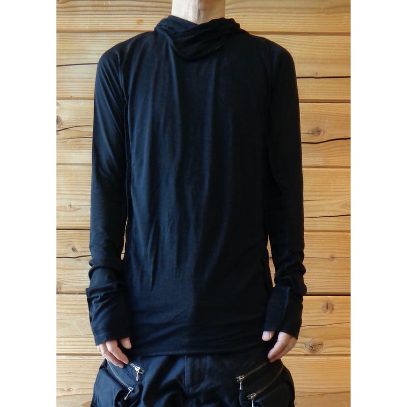 JULIUS / 917CUM10 / フーデットバインダーロングスリーブカットソー