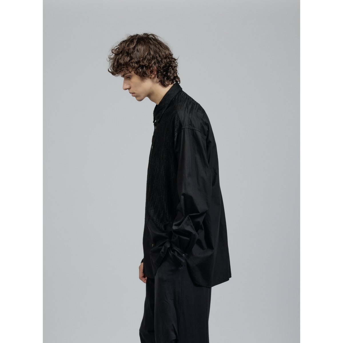 The Viridi-anne / VI-3851-02 / エンブロイダリー クロス シャツ